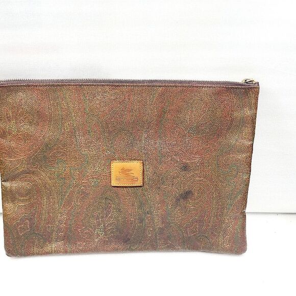 Etro Leather Clutch Bag - Picture 1 of 5